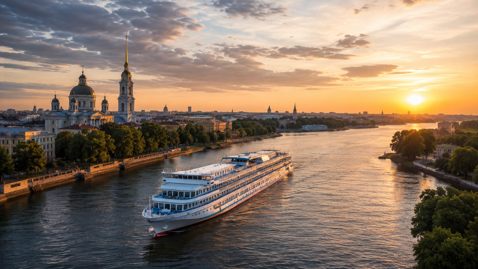 Москва — Санкт-Петербург на теплоходе